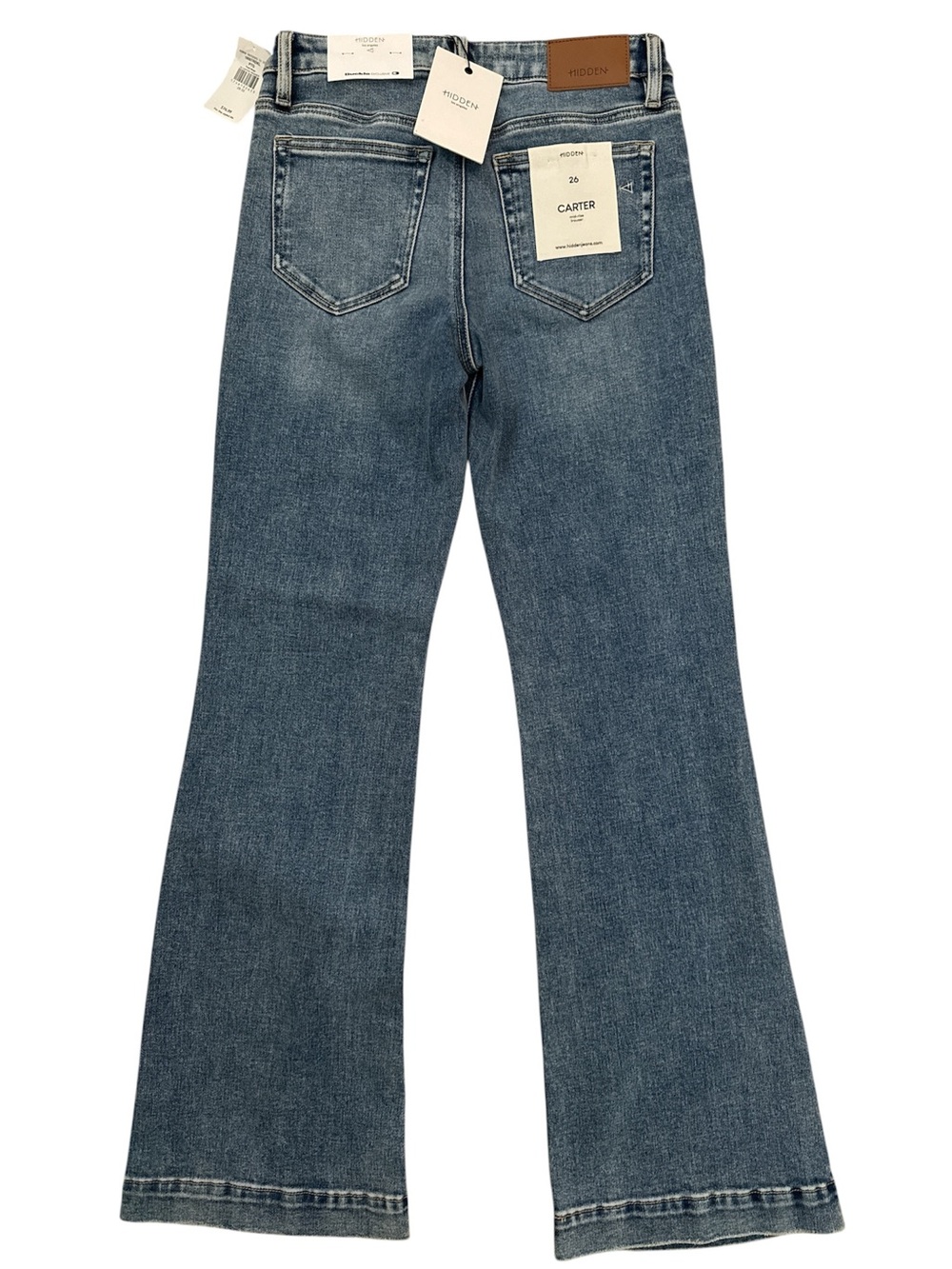 🔥NWT🔥 Hidden Los Angeles Carter Mid Rise Trouser Flare Jeans Size 26